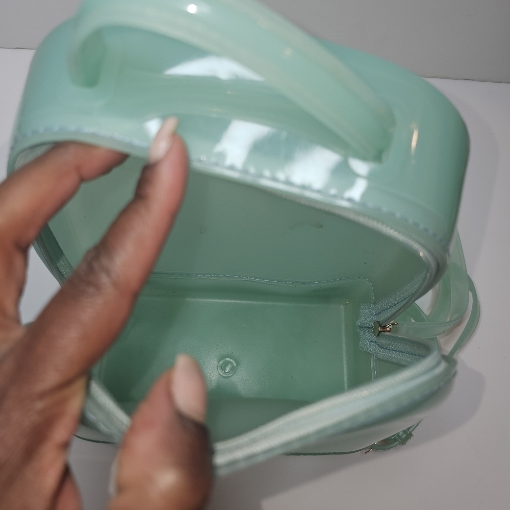 Huda Beauty Mini Backpack Turquoise Mint Green Adjustable Straps - Picture 6 of 11